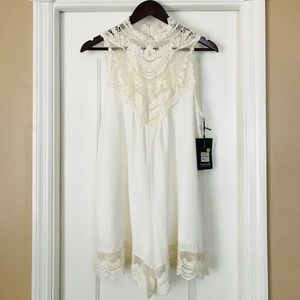 Paradise Off-White Lace Romper